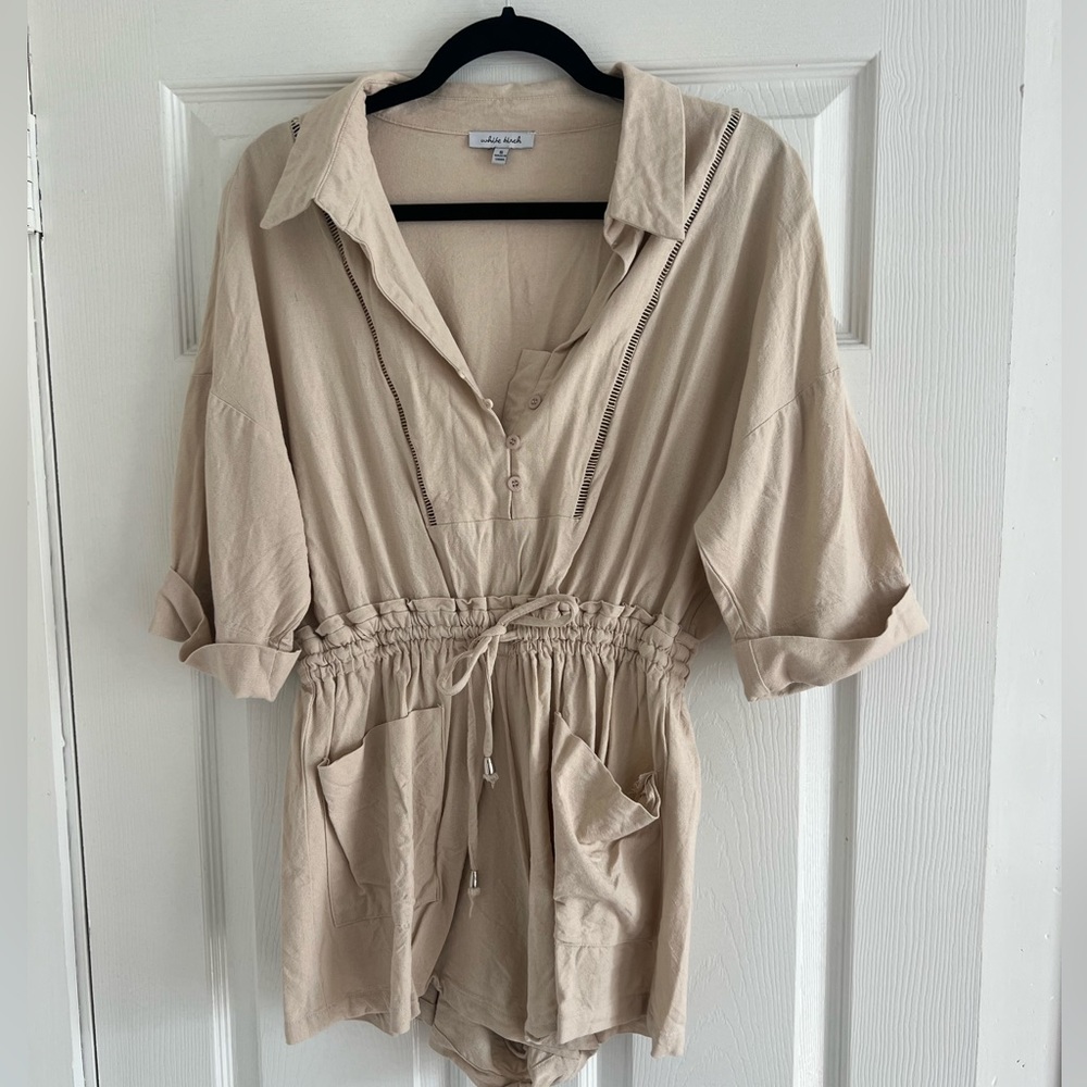 Tan colored romper size S